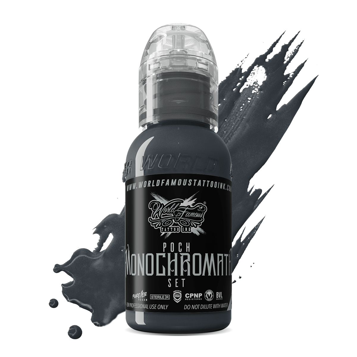 Paasche 1 oz. Tattoo Ink-Black.