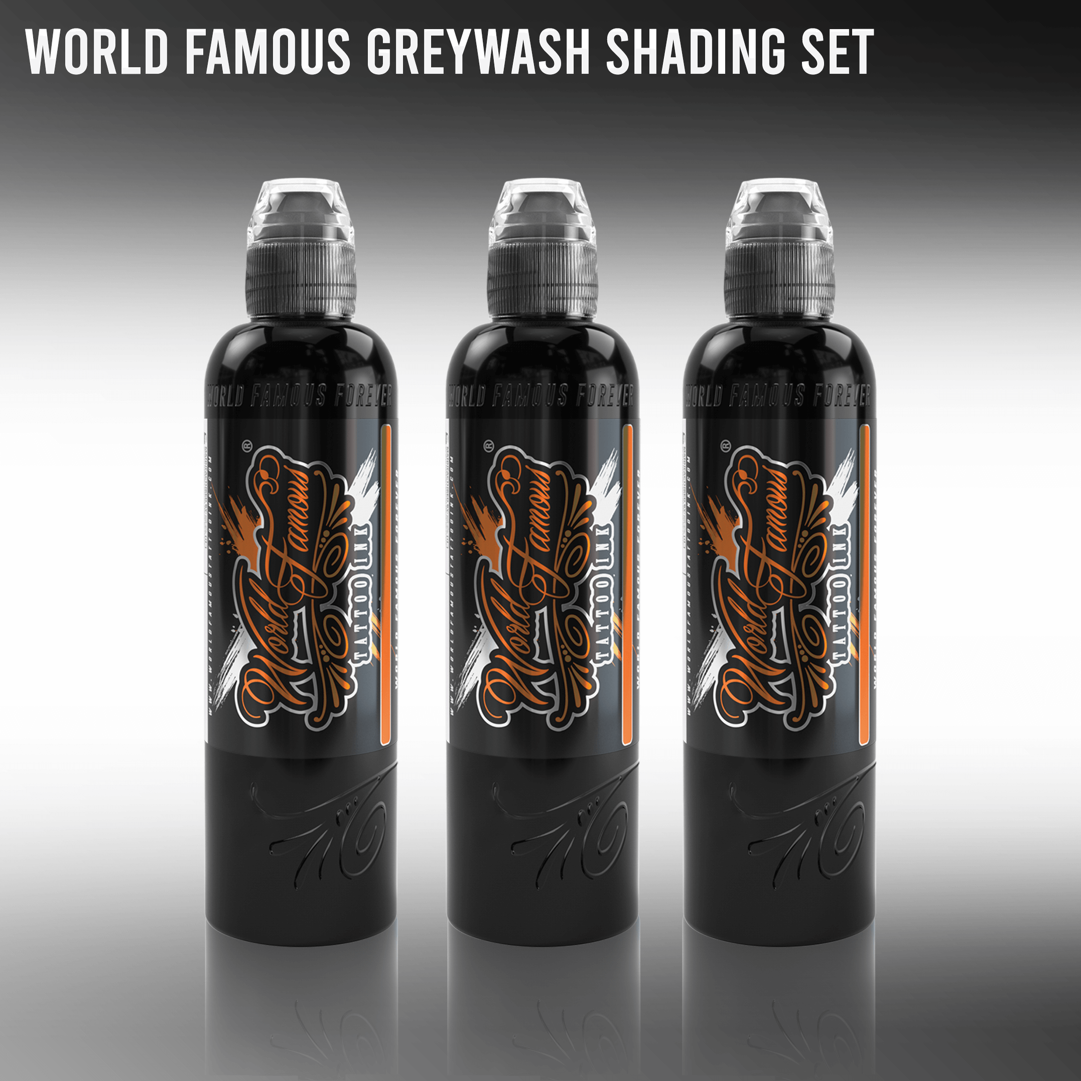 World Famous 3 Bottle Grey wash Set -120279
