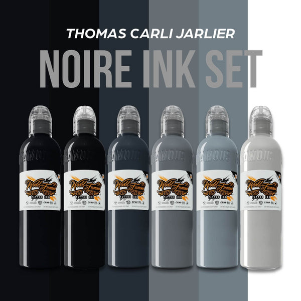 World Famous Tattoo Ink Thomas Carli Jarlier- Noire Ink Set 1oz